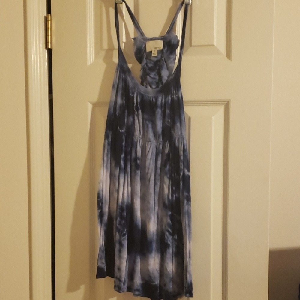 Blue Tiedye Greylin Dress Size Small